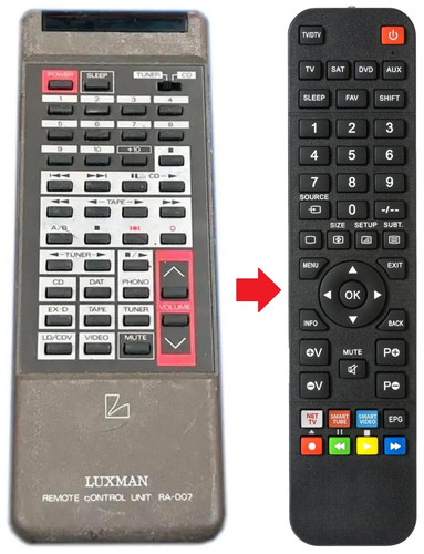 Telecomando adatto per luxman - telecomando,