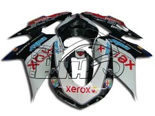 CARENE ABS PER DUCATI  848 1098 1198 XEROX BLACK AD INIEZIONE KIT FAIRING