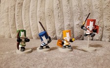 Castle Crashers Action Figures The Behemoth Set Lotto di 4 Cavalieri Rare 2010 PAX