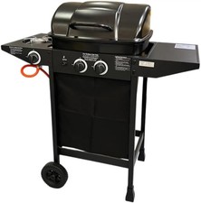 Barbecue gas con pietra - con,