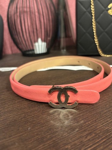 Cintura chanel pelle rosa - chanel, in