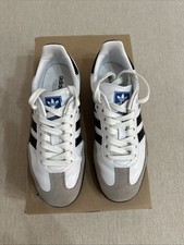 USATE Adidas originali Samba Grigio Bianco Nero Numero 36 2/3 Sneakers Trainers