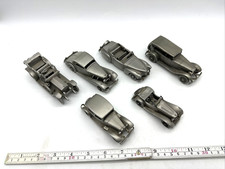 DANBURY MINT PEWTER CARS 6 IN