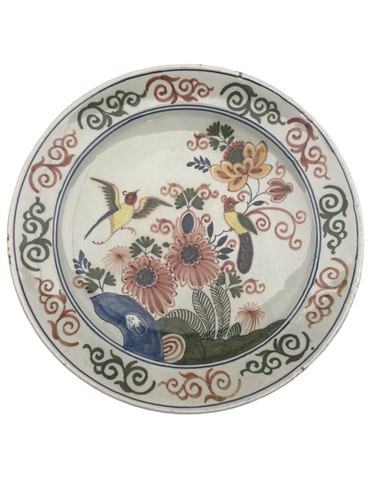Piatto maiolica desvres o - piatto,