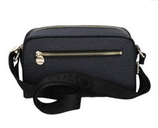 Ultima! -20% Borsa Borbonese Tracollina Small Sc. Jet Op Nero/Black 934115I15