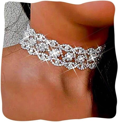 Collana girocollo strass - collana,
