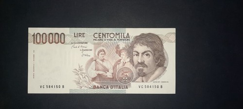 100000 lire caravaggio - , 1°