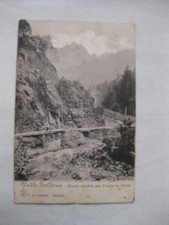 VALLE ZOLDANA STRADA VECCHIA PER FUSINE DI ZOLDO BELLUNO BREVIGLIERI VIAG. 1911