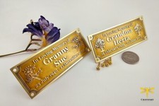 Piatto ottone inciso