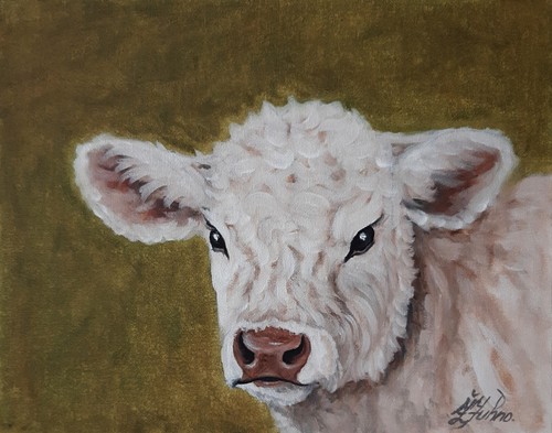 Quadro originale mucca arte