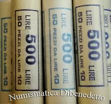 Repubblica - Rotolini da 50 pezzi di 10 lire dal 1969 al 1999  FDC / UNC