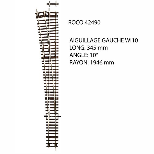 Rail aiguillage droit - rail,,