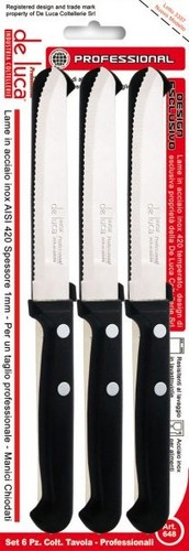 Set coltelli tavola - 6,