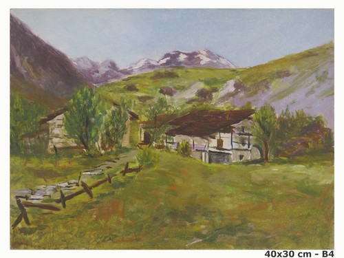 Quadro paesaggio alpino - quadro,