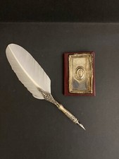 Agenda Argento+penna Stilografica Vintage