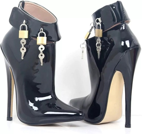 Abschließbare stiefeletten - stiefeletten, /