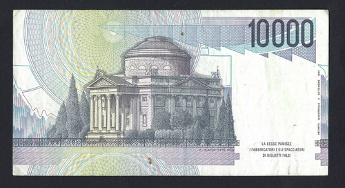 10000 lire alessandro volta - lire,