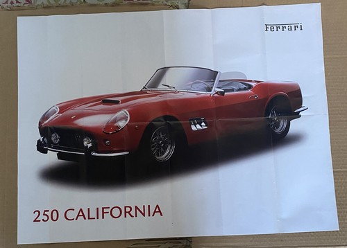 Poster vintage ferrari 250 - ferrari,