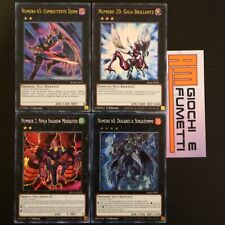 LOTTO 4 CARTE NUMERI 65, 20, 2, 60 in italiano YUGIOH rarità MISTE yu-gi-oh!