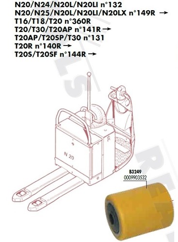Galet 105 110 mm - 85,