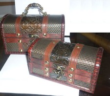 PAIR OF COLONIAL TRUNK CHEST