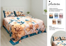 COPPIA LENZUOLA COPRILETTO RENATO BALESTRA MATRIMONIALE IN COTONE STAMPATO