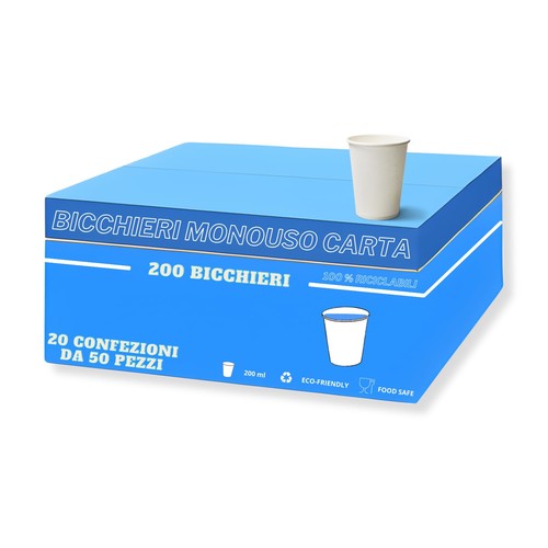 200 bicchieri carta - 200,