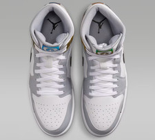 Jordan 1 Mid Bianco Lupo