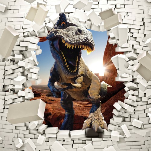 Carta parati dinosauri - carta,