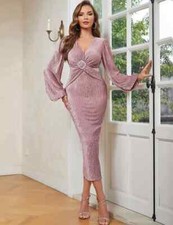 Vestito Abito Elegante Lungo