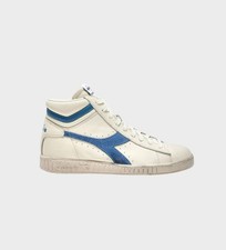 Sneakers Diadora Game L High Waxed Suede Pop Uomo – Bianco e Blu
