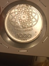 REPUBBLICA ITALIANA Splendida 1000 LIRE 1970 ROMA CAPITALE  ARGENTO 