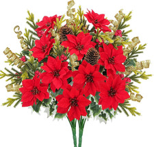 2PCS Stelle Di Natale Finte