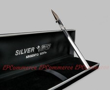 Penna Bic Argento Massiccio 925% NOS Ballpoint silver solid rare vintage box