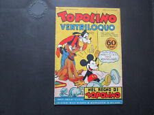 NEL REGNO DI TOPOLINO 35 ORIGINALE TOPOLINO VENTRILOQUO MONDADORI 1937 !