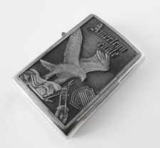 Accendino AMERICAN EAGLE (no Zippo) STAR-I since 1988. Benzina. Vintage lighter.