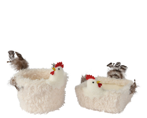Cestino tessuto gallina - cestino,
