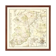 Vecchia mappa della contea di