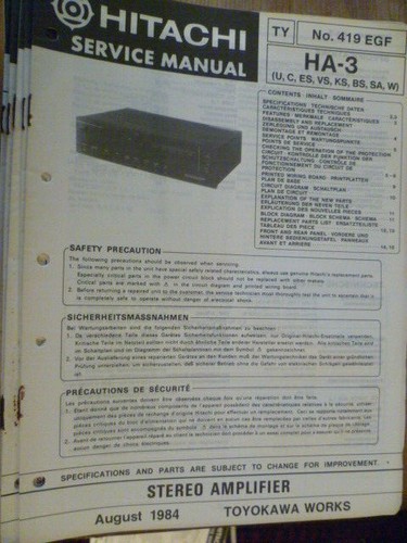 Amplificatore stereo hitachi - amplificatore,