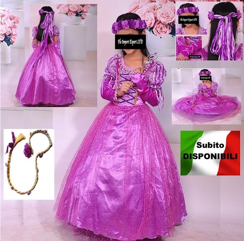 Rapunzel vestito carnevale - rapunzel,
