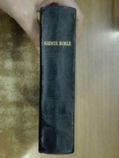 LA SAINTE BIBLE Louis Segond 1935 la santa Bibbia in francese vintage