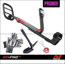 METAL DETECTOR GO FIND 66 MINELAB CUFFIE PIASTRA 10" CERCAMETALLI PALA GUANTI