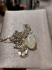 Collanina Con Vero Opale Australiano