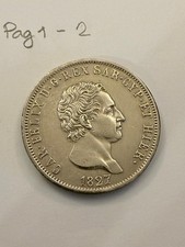 REGNO DI SARDEGNA 5 LIRE CARLO
