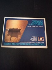 1972 TRAGHETTI CROCIERE LINEE MARITTIME ADRIATICO PUBBLICITA EPOCA  VINTAGE AD