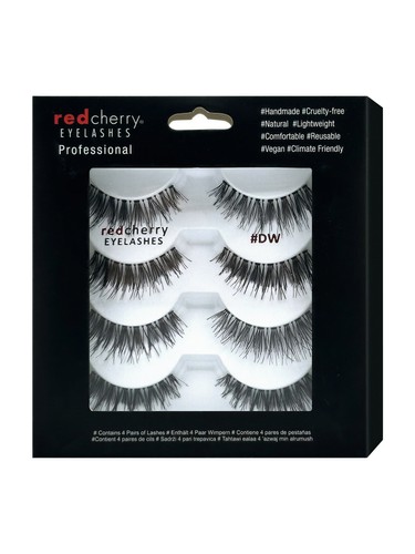 Red cherry ciglia capelli veri - red,