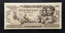 ROMANIA 100 LEI 1947 P67 UNC