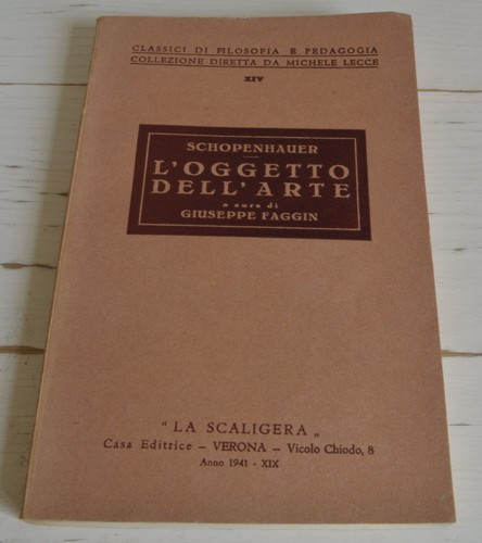 Arturo schopenhauer oggetto - arturo, l'oggetto