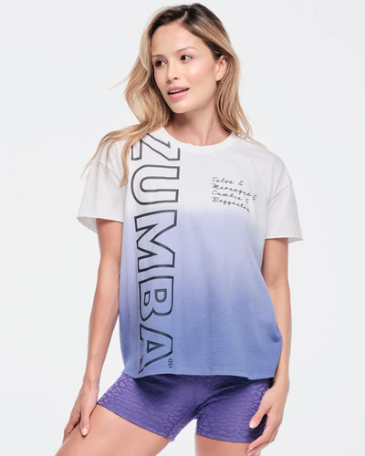 Top girocollo alto basso zumba - top,