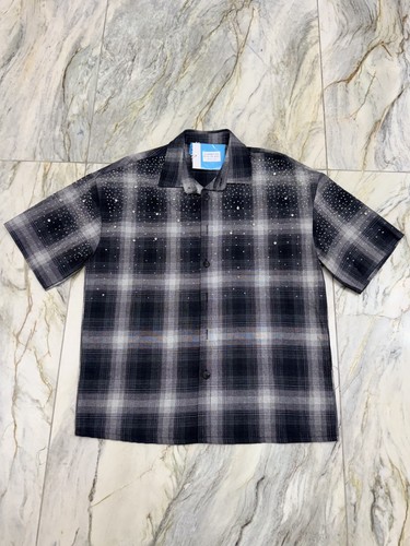 Camicia quadri con strass - camicia,